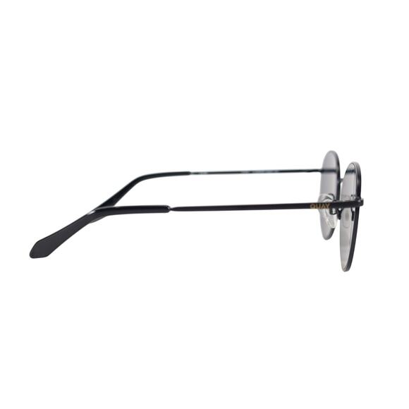 Quay Australia LOOP ME IN Round Oversized Sunglasses – Black / Black – NWT